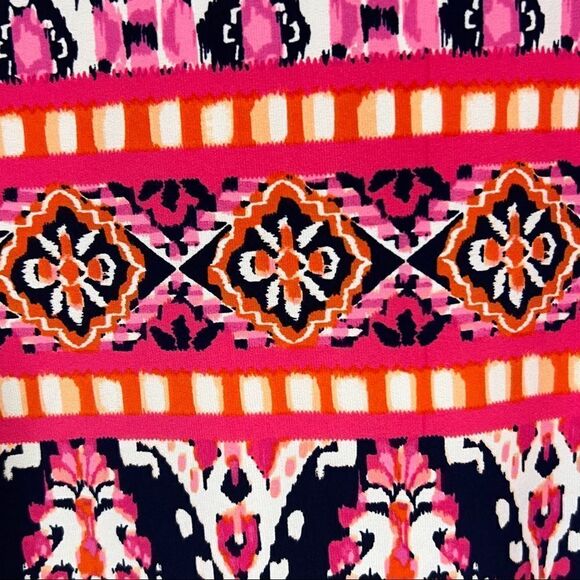 Eliza J Bright Pink Geometric Print Dress. Fully Lined. Size 4. Great Condition! - Picture 5 of 12